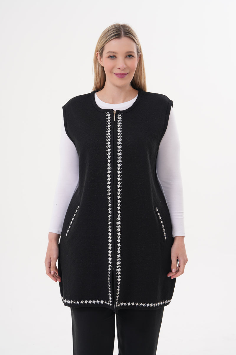 DT Meliha Knitted Vest Black