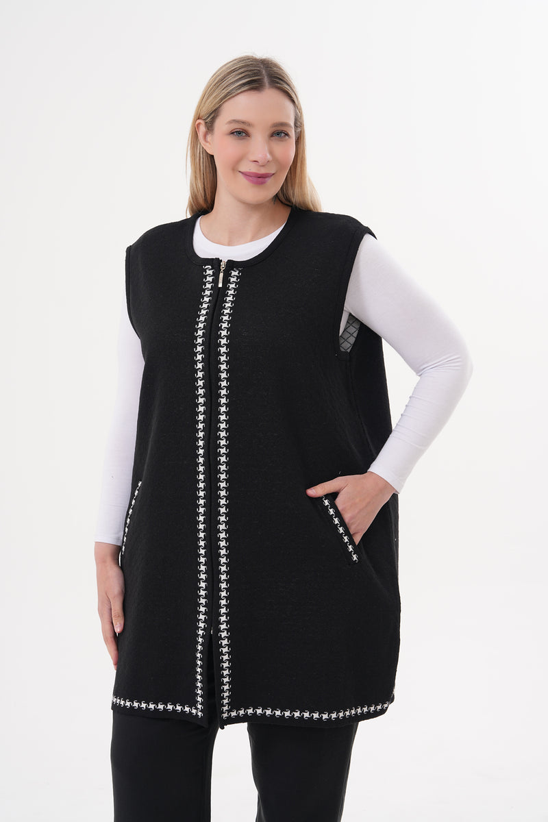 DT Meliha Knitted Vest Black
