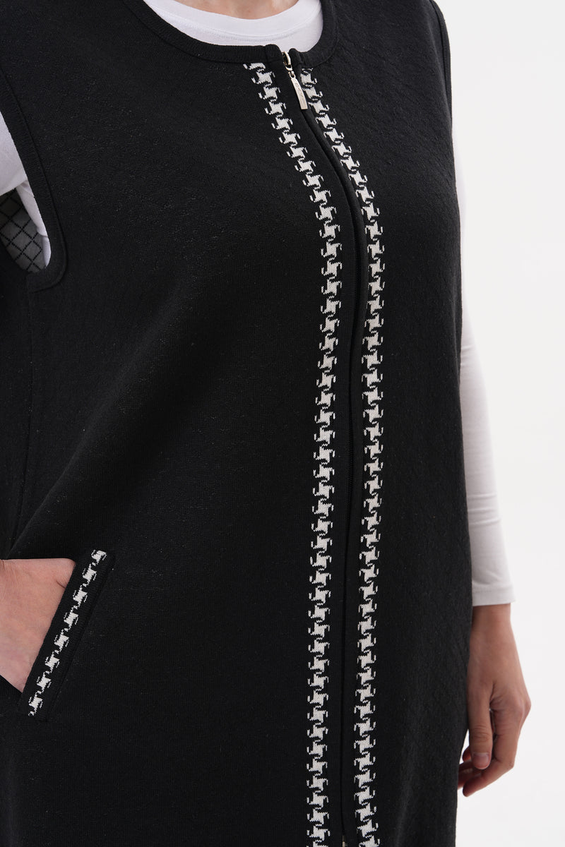 DT Meliha Knitted Vest Black