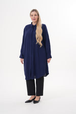 ENS Lemon Cotton Plus Shirt Navy Blue