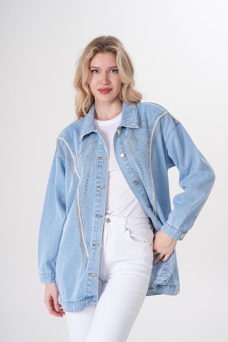 AYZ Sydney Denim Cape Blue