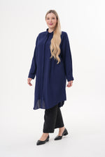 ENS Lemon Cotton Plus Shirt Navy Blue