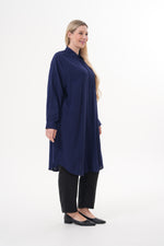 ENS Lemon Cotton Plus Shirt Navy Blue