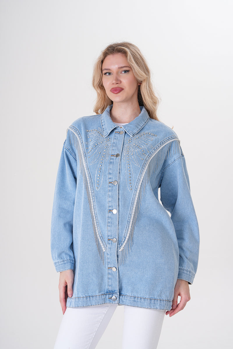 AYZ Sydney Denim Cape Blue