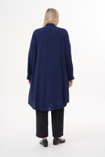 ENS Lemon Cotton Plus Shirt Navy Blue
