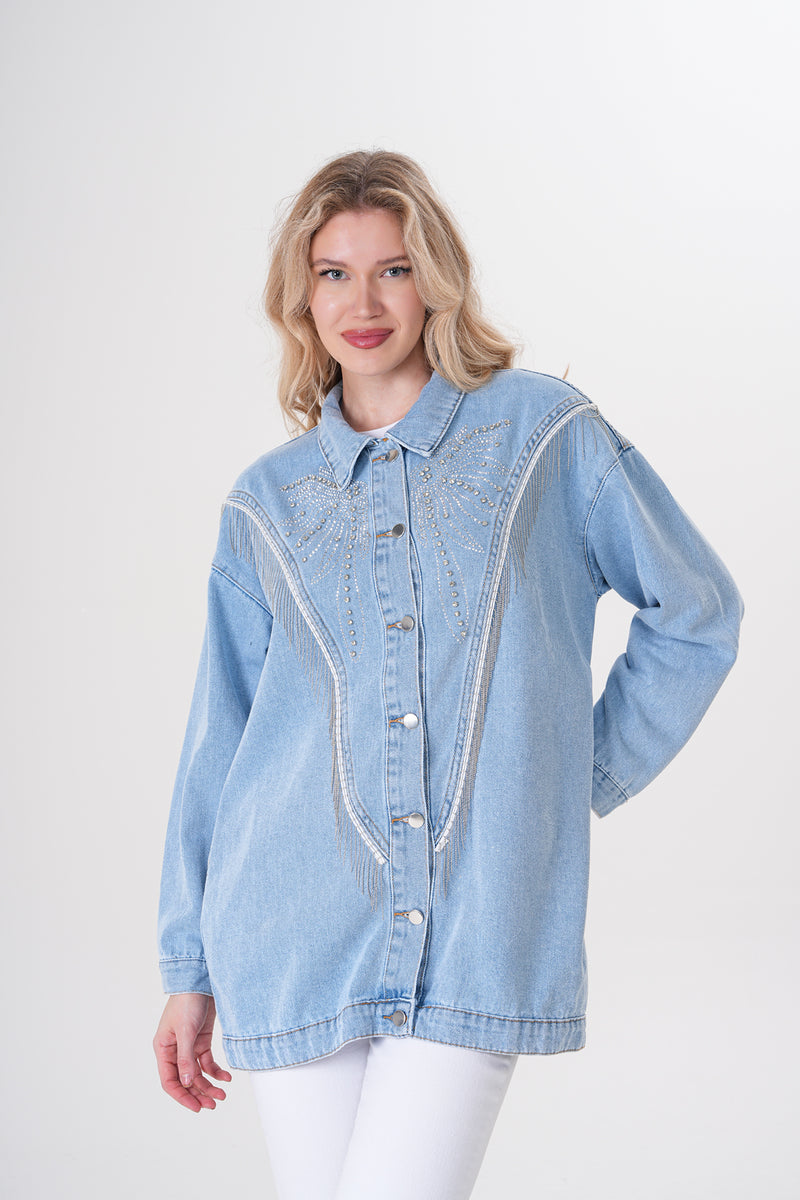 AYZ Sydney Denim Cape Blue