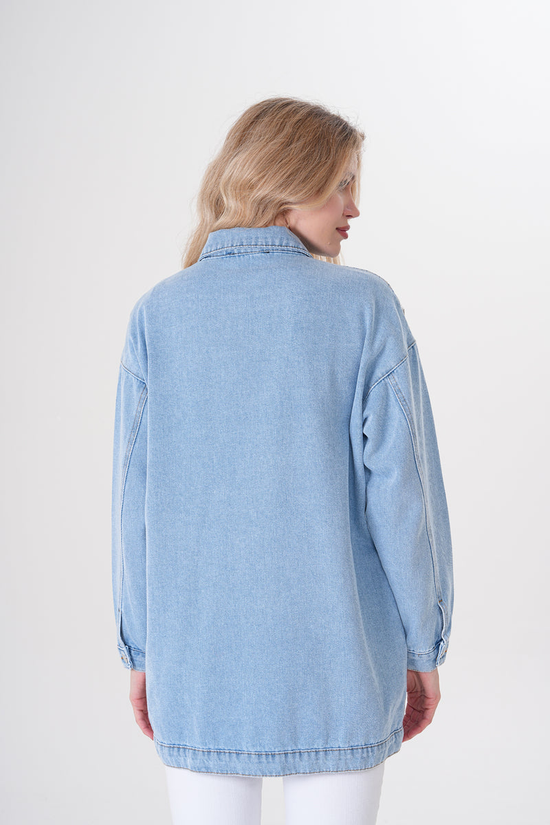 AYZ Sydney Denim Cape Blue