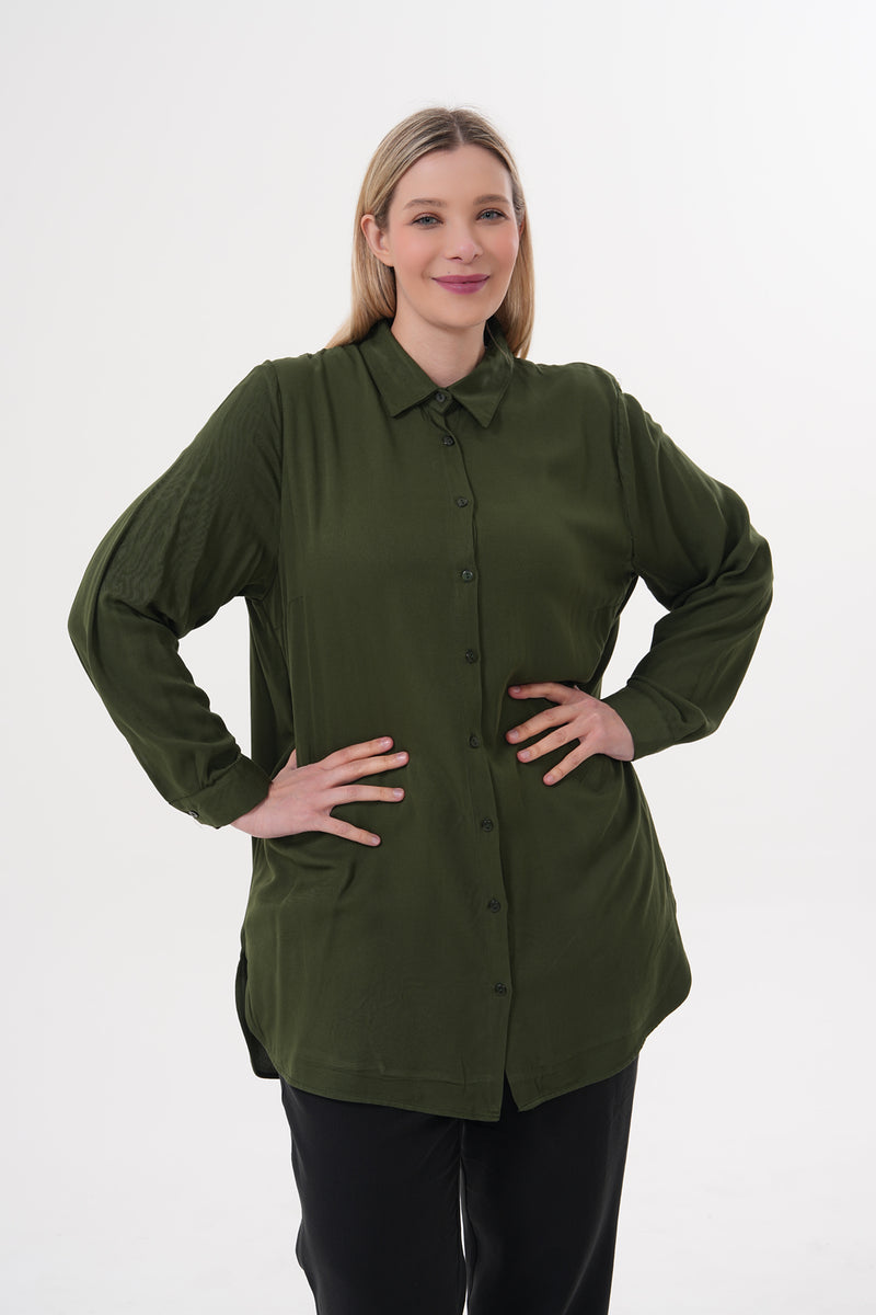 ENS Collins Cotton Shirt Green