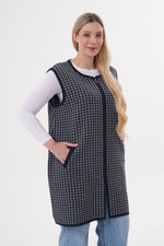 DT Meryem Knitted Vest Navy Blue