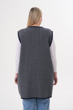 DT Meryem Knitted Vest Navy Blue