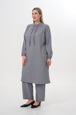 MSB Linen Crewneck Set Gray