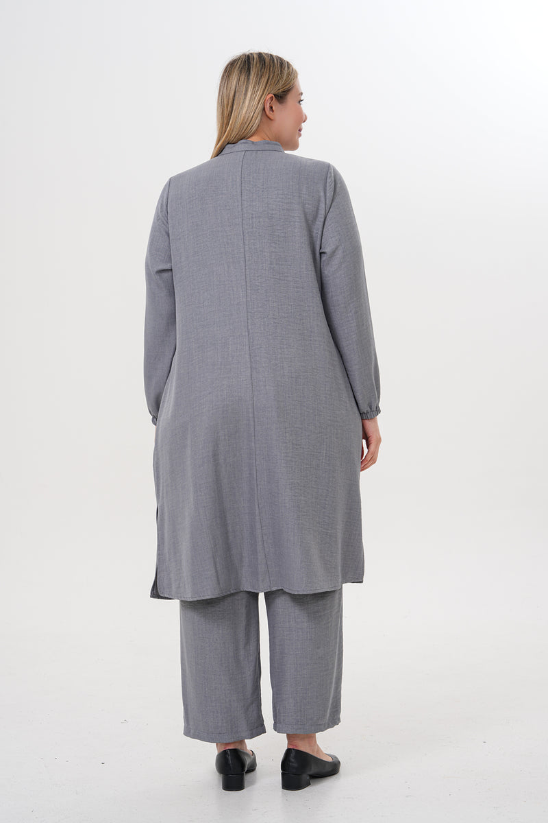 MSB Linen Crewneck Set Gray