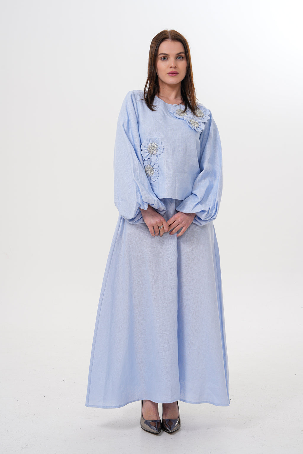 WM Petra Skirt Set Baby Blue