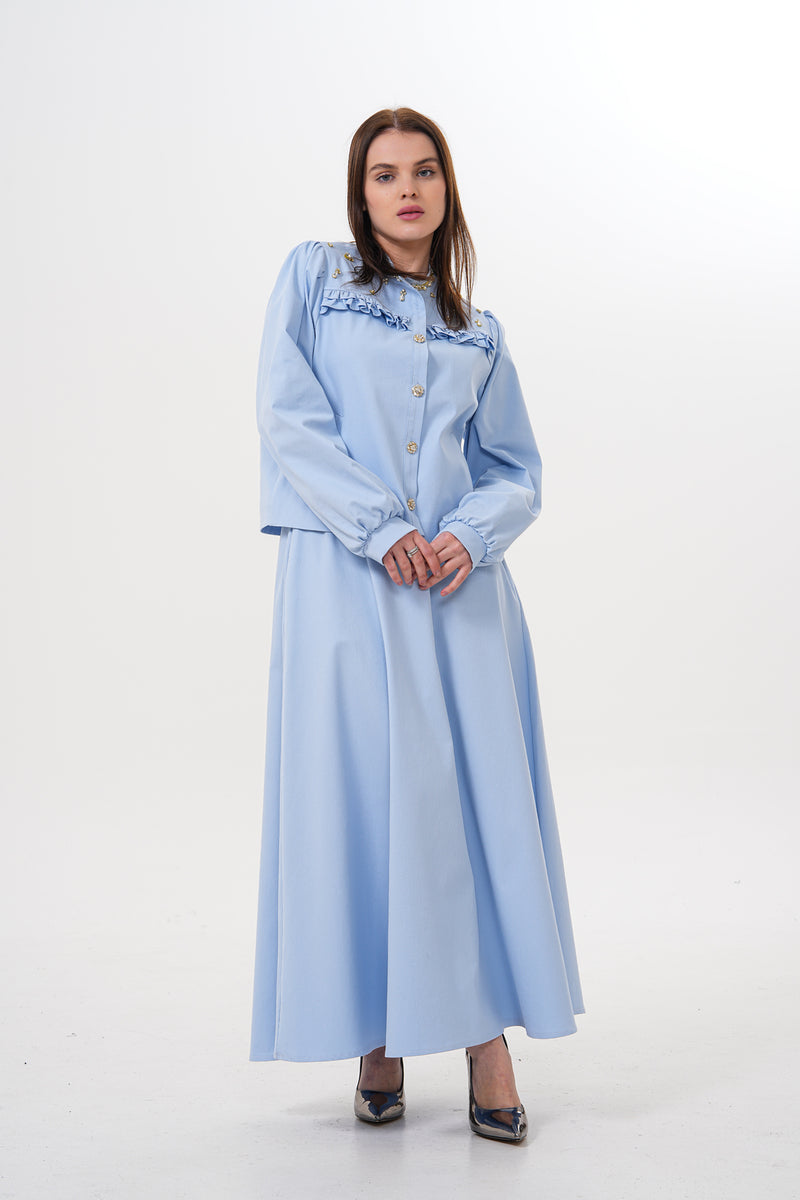 WM Norah Skirt Set Baby Blue