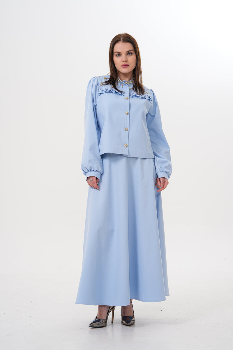 WM Norah Skirt Set Baby Blue