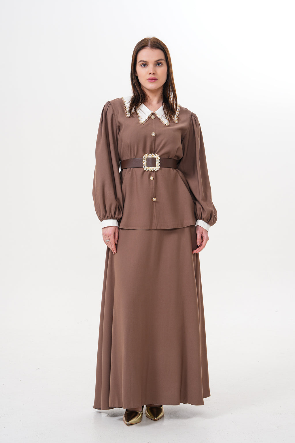 WM Sidney Skirt Set Brown