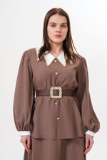 WM Sidney Skirt Set Brown