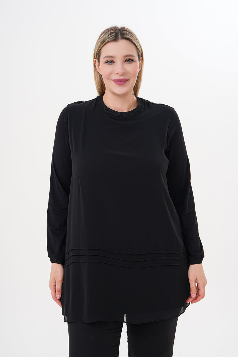 F&G Long Sleeve Inner Tunic Black