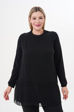 F&G Long Sleeve Inner Tunic Black