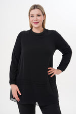 F&G Long Sleeve Inner Tunic Black