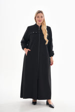 O&F Nova Long Cape Black