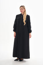 O&F Nova Long Cape Black