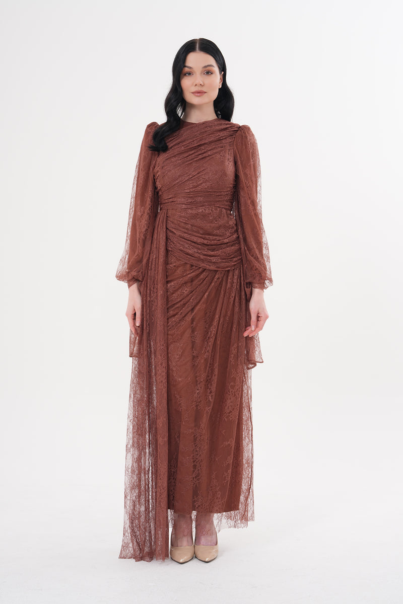 DMN Marissa Dress Brown