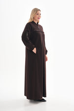 O&F Nova Long Cape Brown