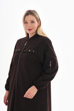 O&F Nova Long Cape Brown