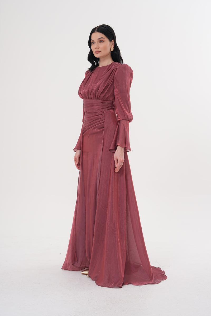 DMN Majesty Dress Dried Rose
