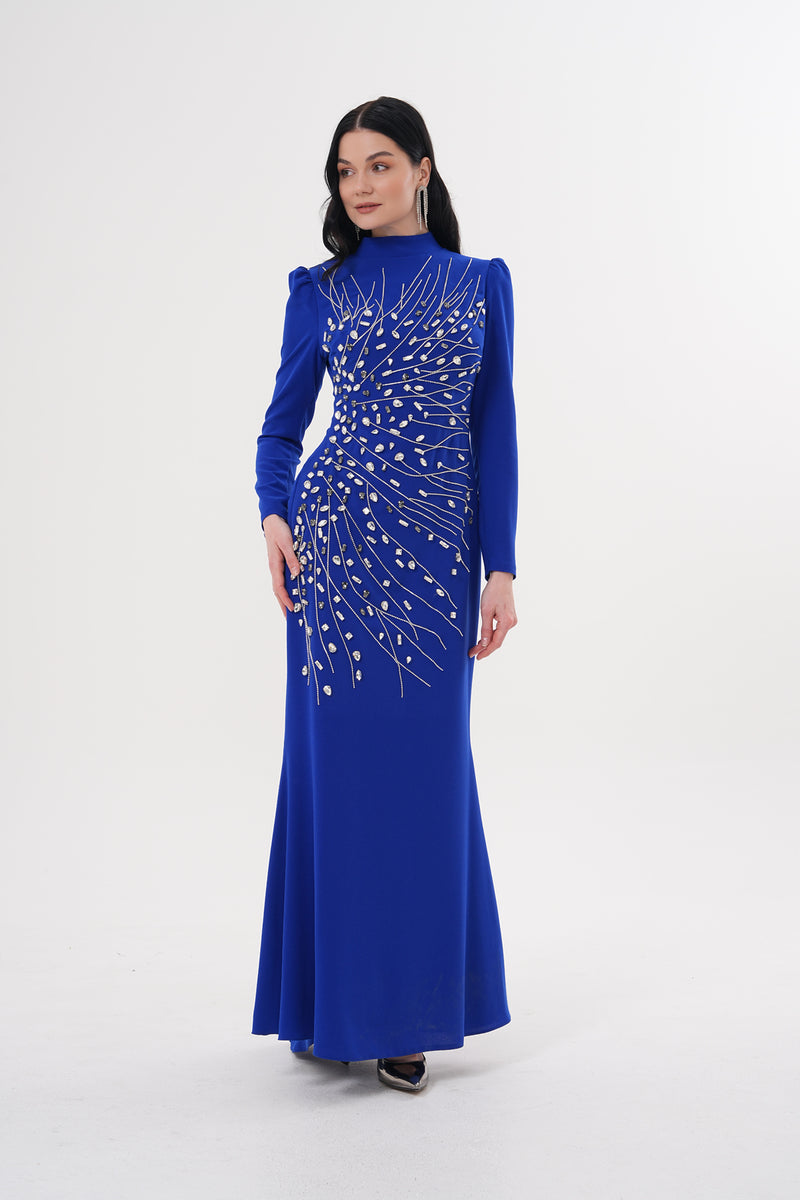 T&Y Alora Dress Sax Blue