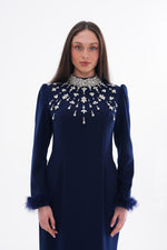 T&Y Glorious Dress Navy Blue