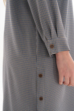 SR Side Button Long Shirt Blue