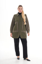 F&G Quiled Detailed Cape Khaki