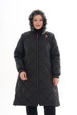 ECNR Plus Size Coat Black