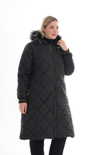 ECNR Plus Size Coat Black