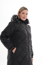 ECNR Plus Size Coat Black