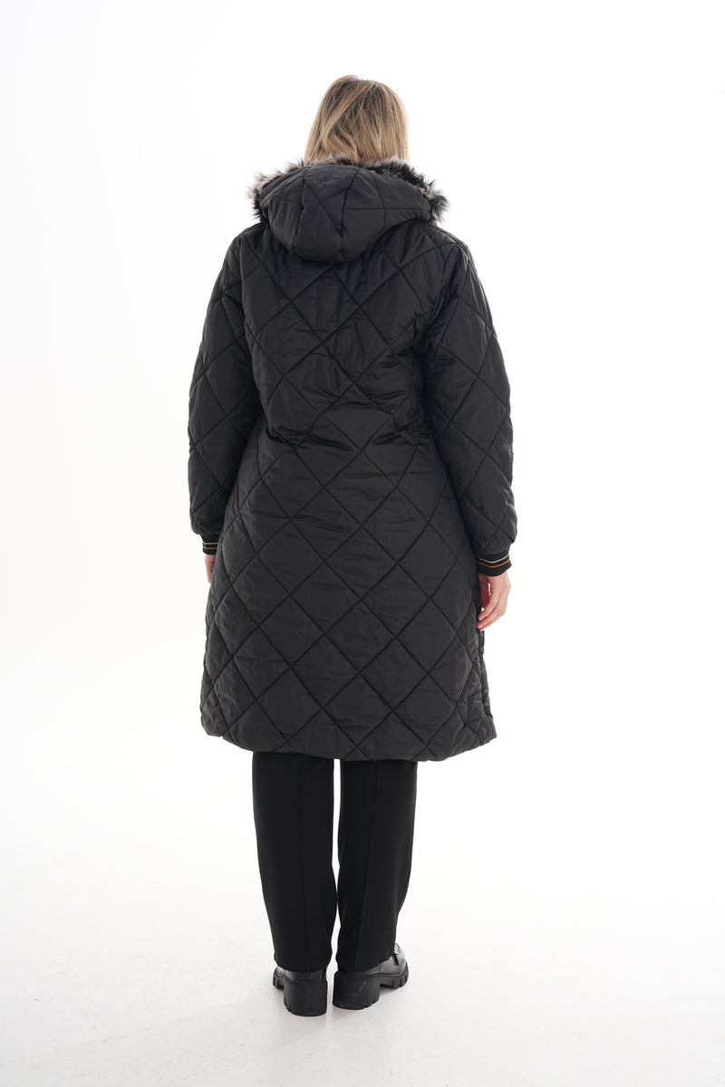 ECNR Plus Size Coat Black