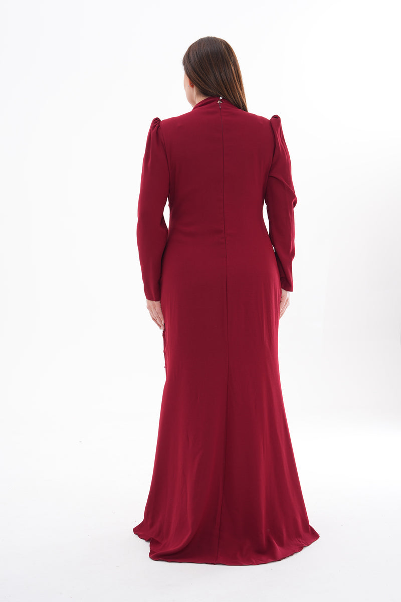 T&Y Berlin Special Occasion Plus Size Dress Burgundy Moda Natty T&Y Berlin Special Occasion Plus Size Dress Burgundy Moda Natty