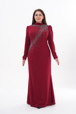 T&Y Harem Dress Burgundy