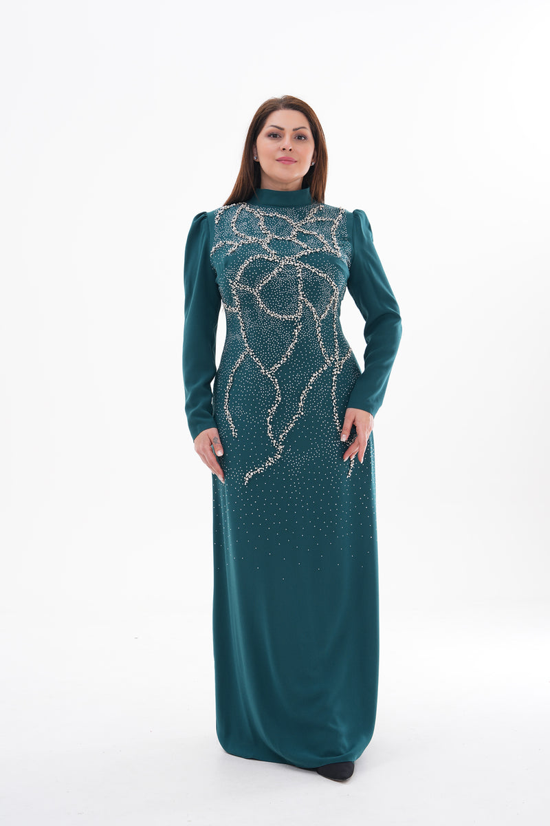 T&Y Venice Plus Size Dress Emerald