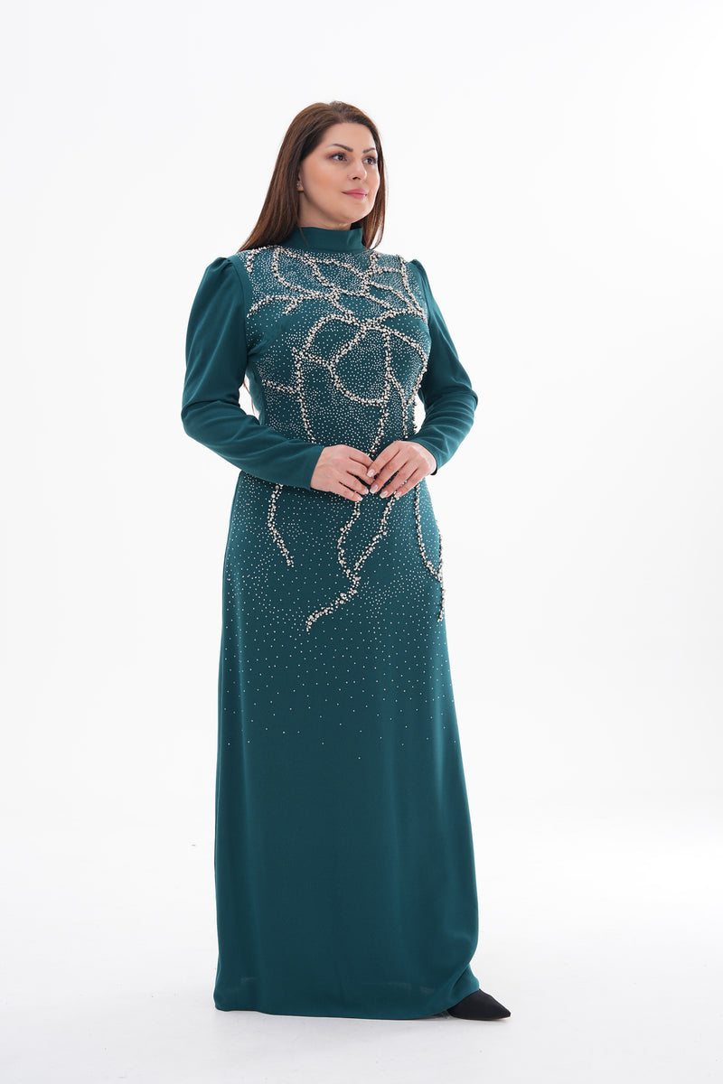 T&Y Venice Plus Size Dress Emerald