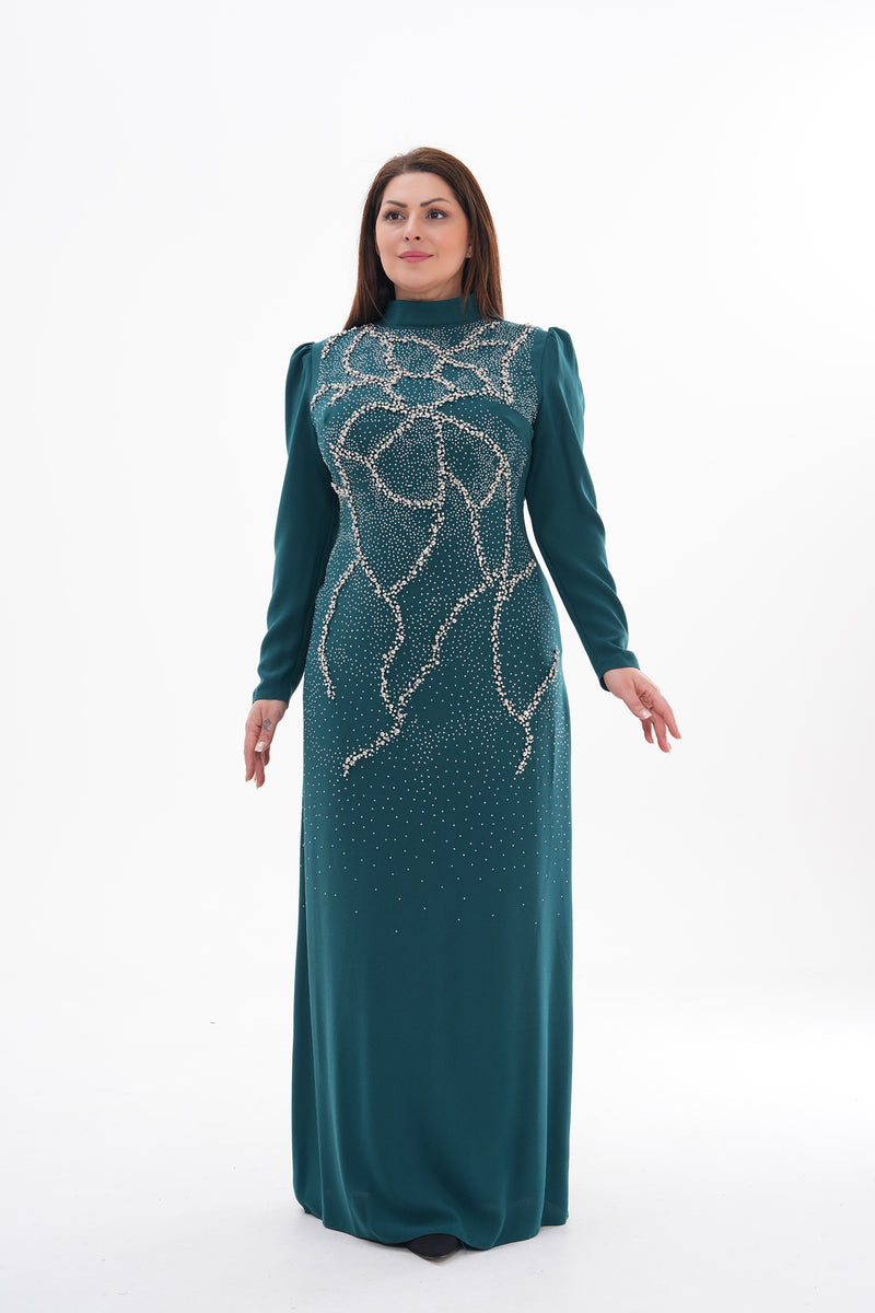 T&Y Venice Plus Size Dress Emerald