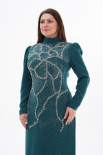 T&Y Venice Plus Size Dress Emerald