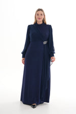 T&N Helina Dress Navy Blue