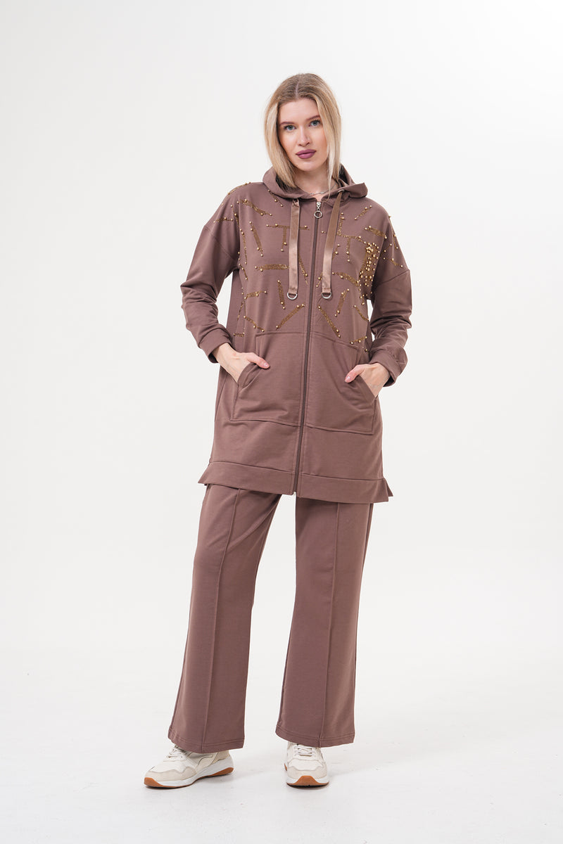 SCL Maxine Tracksuit Brown