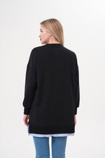 PN Heart Sweatshirt Black