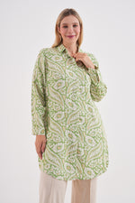 PLL 202A Plus Size Tunic Light Green
