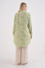 PLL 202A Plus Size Tunic Light Green