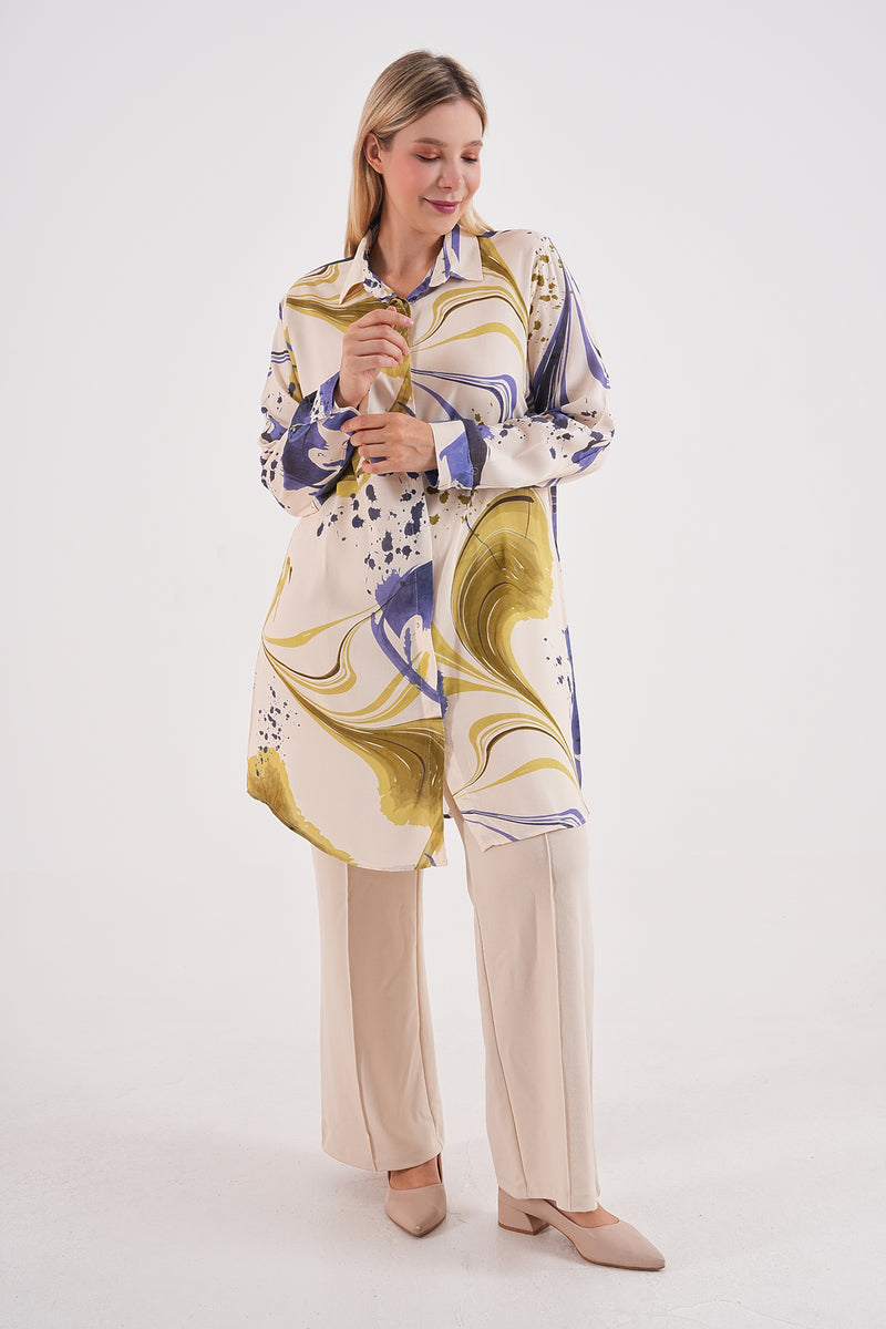 PL 202A Plus Size Tunic Lilac
